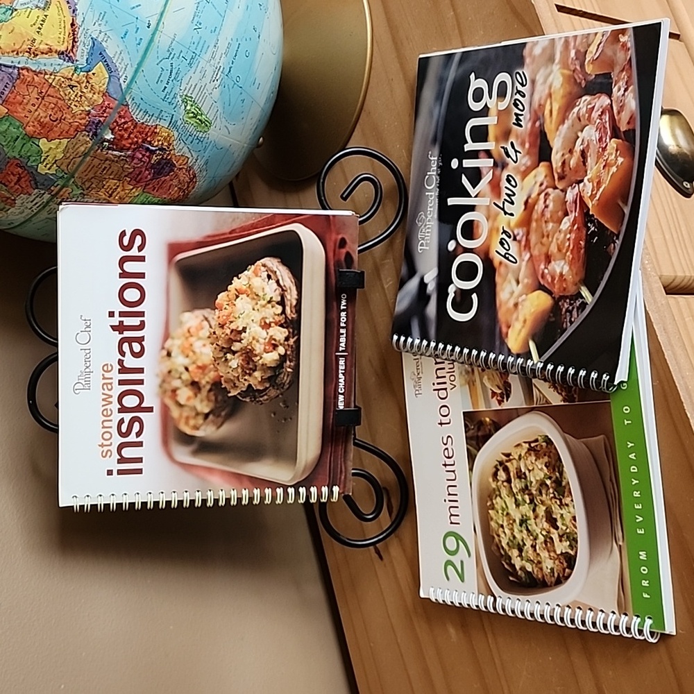 Pampered Chef cookbook lot of 3